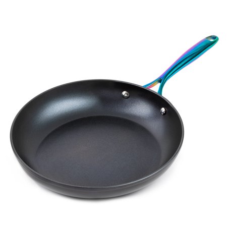 Thyme & Table Non-Stick 12" Rainbow Fry Pan with Stainless Steel Induction Base