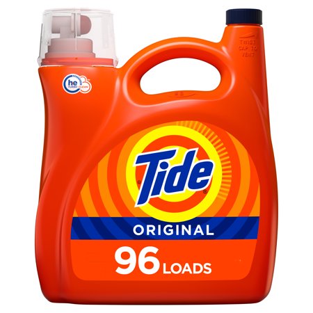 Tide Original HE, 96 Loads Liquid Laundry Detergent, 138 fl oz