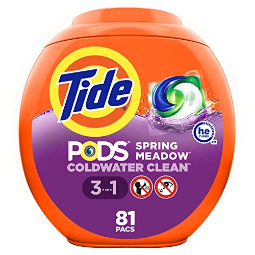 Tide PODS Laundry Detergent Soap Pods, Spring Meadow, 81 count ON SALE!