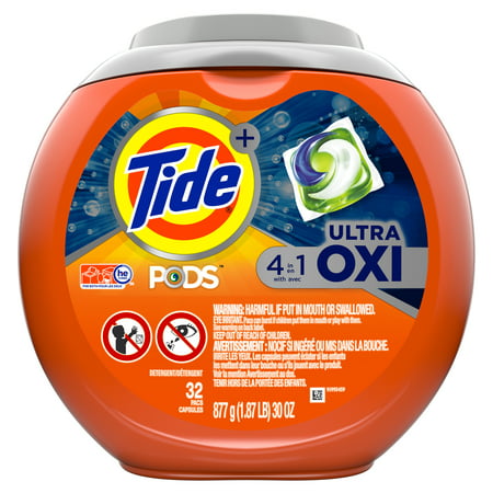 Tide Pods Plus Ultra Oxi, Laundry Detergent Packs, 73 Count - WALMART