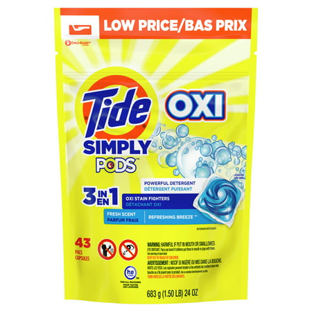 Tide Simply Pods Refreshing Breeze, 55 Ct Laundry Detergent Pacs - WALMART