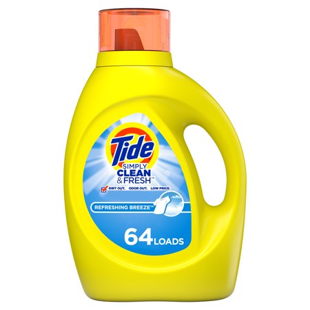 Tide Simply Refreshing Breeze, 64 Loads Liquid Laundry Detergent, 92 fl oz