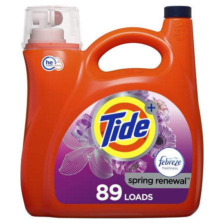 Tide Spring & Renewal HE, 89 Loads Liquid Laundry Detergent 138 fl oz