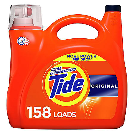 Tide Ultra Concentrated Liquid Laundry Detergent, Original (158 loads ...