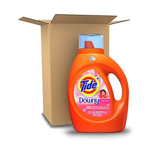 Tide with Downy Laundry Detergent Liquid Soap, High Efficiency (HE), April Fresh Scent, 59 Loads (92 Fl Oz) ON SALE!