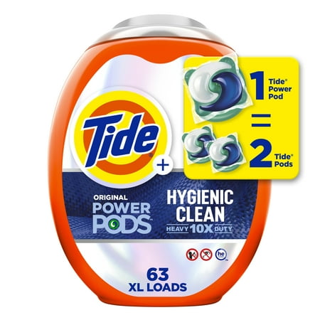 Tide Hygienic Clean Power Pods Original, 48 Ct Laundry Detergent Pacs - WALMART