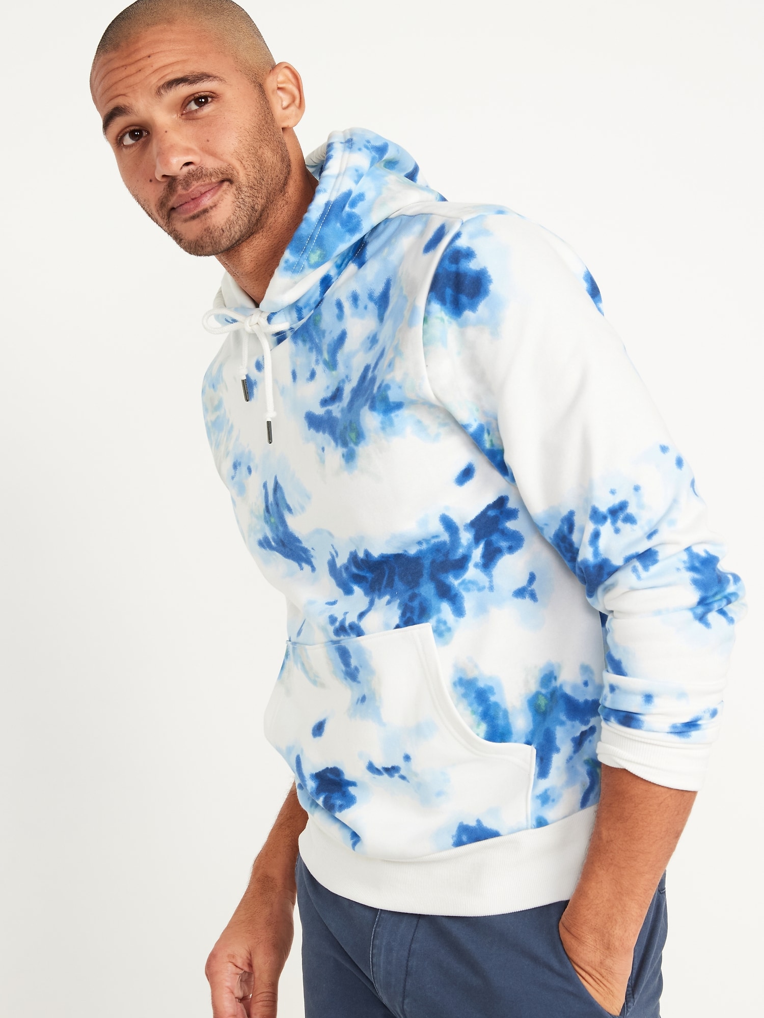 Tie-Dyed Pullover Hoodie for Men On Sale At Old Navy