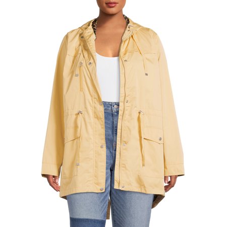Time and Tru Women's and Women's Plus Lightweight Anorak Jacket