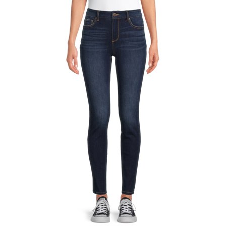 Time and Tru Women's High Rise Skinny Jeans