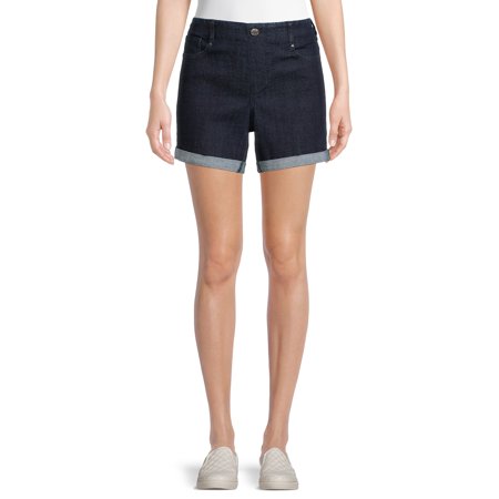 Time and Tru Women's Pull-On Denim Shorts