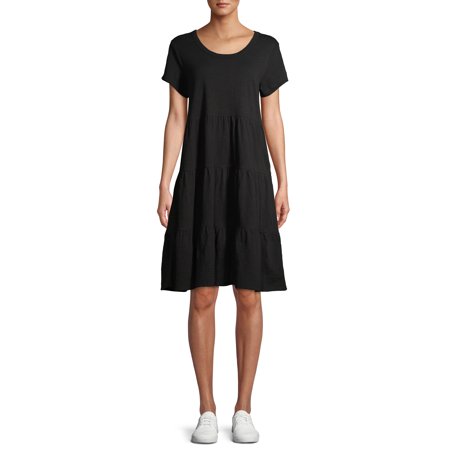 Time and Tru Women's Tiered Knit Dress