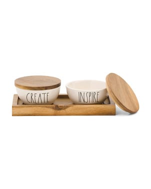 Rae Dun 3pc Create & Inspire Bowls and Tray Set ONLY 7.00!!! (was 16.99)