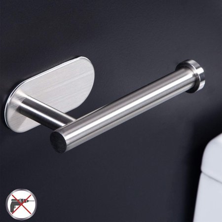 Toilet Roll Holder Self Adhesive - Toilet Paper Holder for Bathroom Stick on Wall