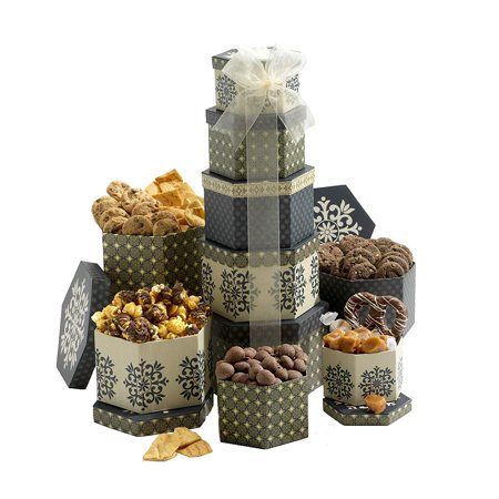 Token of Appreciation Gift Tower The Perfect Gift Basket for Birthdays, Sympathy or Any Occasion, Great gift for Mothers Day Gift Basket, Mother's.., By Broadway Basketeers