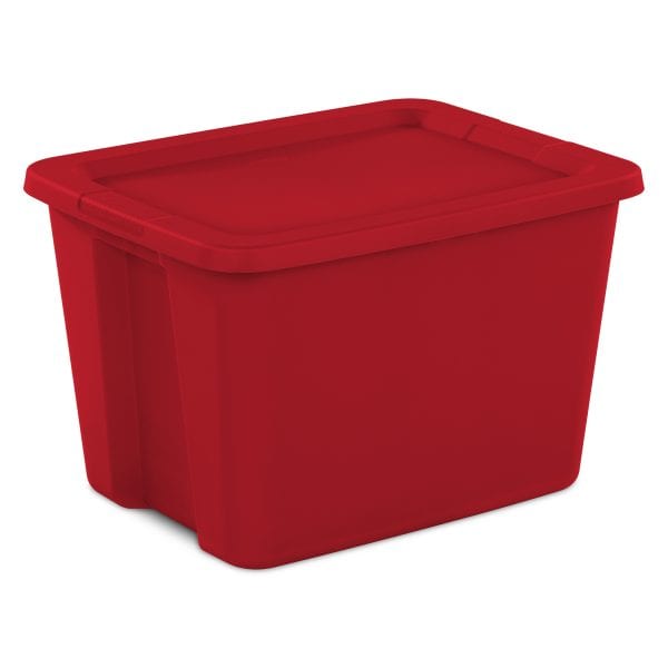 Sterilite 18 Gallon Red Totes ONLY $1