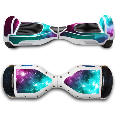 TQS Hoverboard Skin for Self-Balancing Sticker Decals Electric Scooter Smart Balancing Scooters, Vinyl Cover-Stars