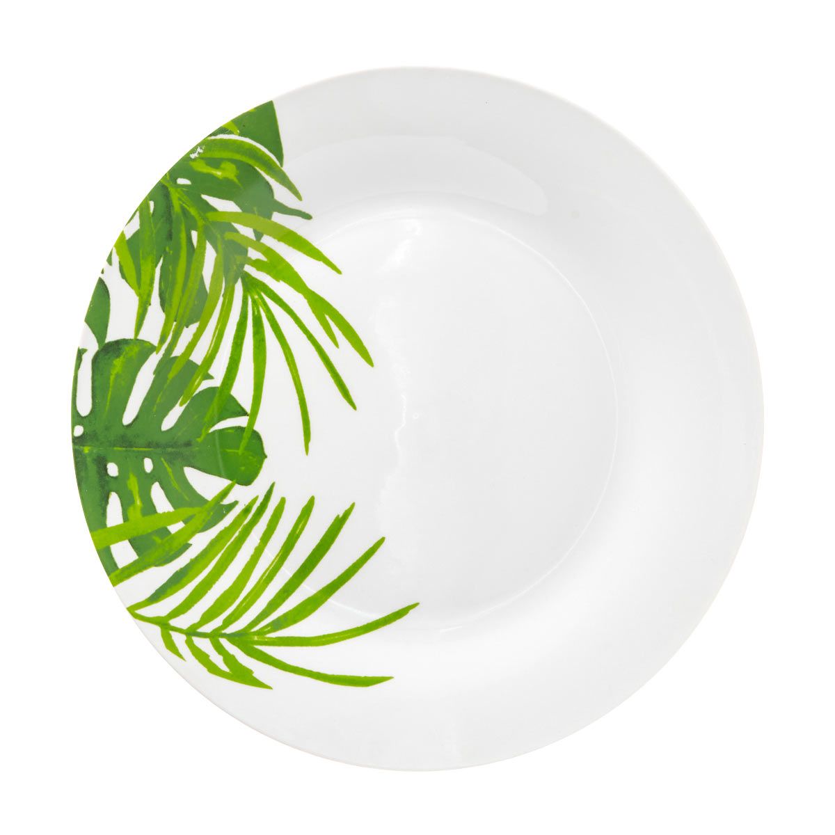 Tropical Leaf Printed Dinner Plate on Sale At Dollar General
