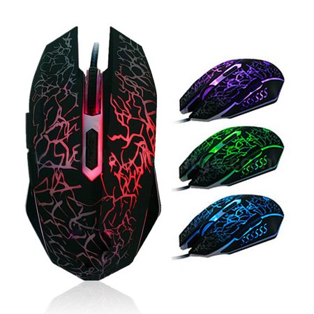 Tuscom Staron Professional Colorful Backlight 4000DPI Optical Wired Gaming Mouse Mice