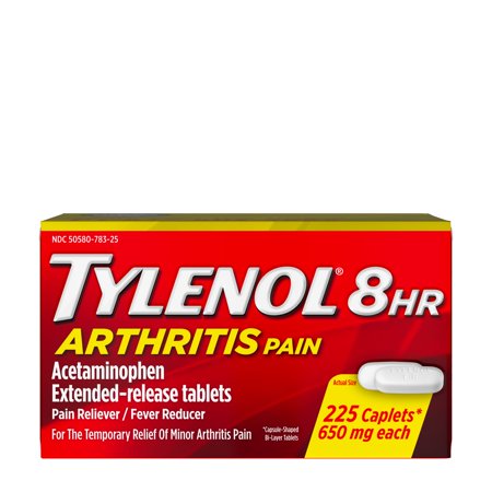 Tylenol 8 Hour Arthritis & Joint Pain Acetaminophen Tablets, 225 ct