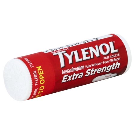 TYLENOL Extra Strength Pain Reliever Fever Reducer Caplets, 10 Count