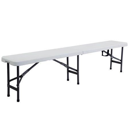 UBesGoo 6' Folding Bench Portable Plastic in/Outdoor Picnic Party