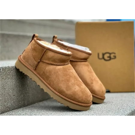 UGG2024 Women's Mini Sheepskin and Wool Winter Ankle Classic Ultra Boots Tasman Suede Mule Slippers