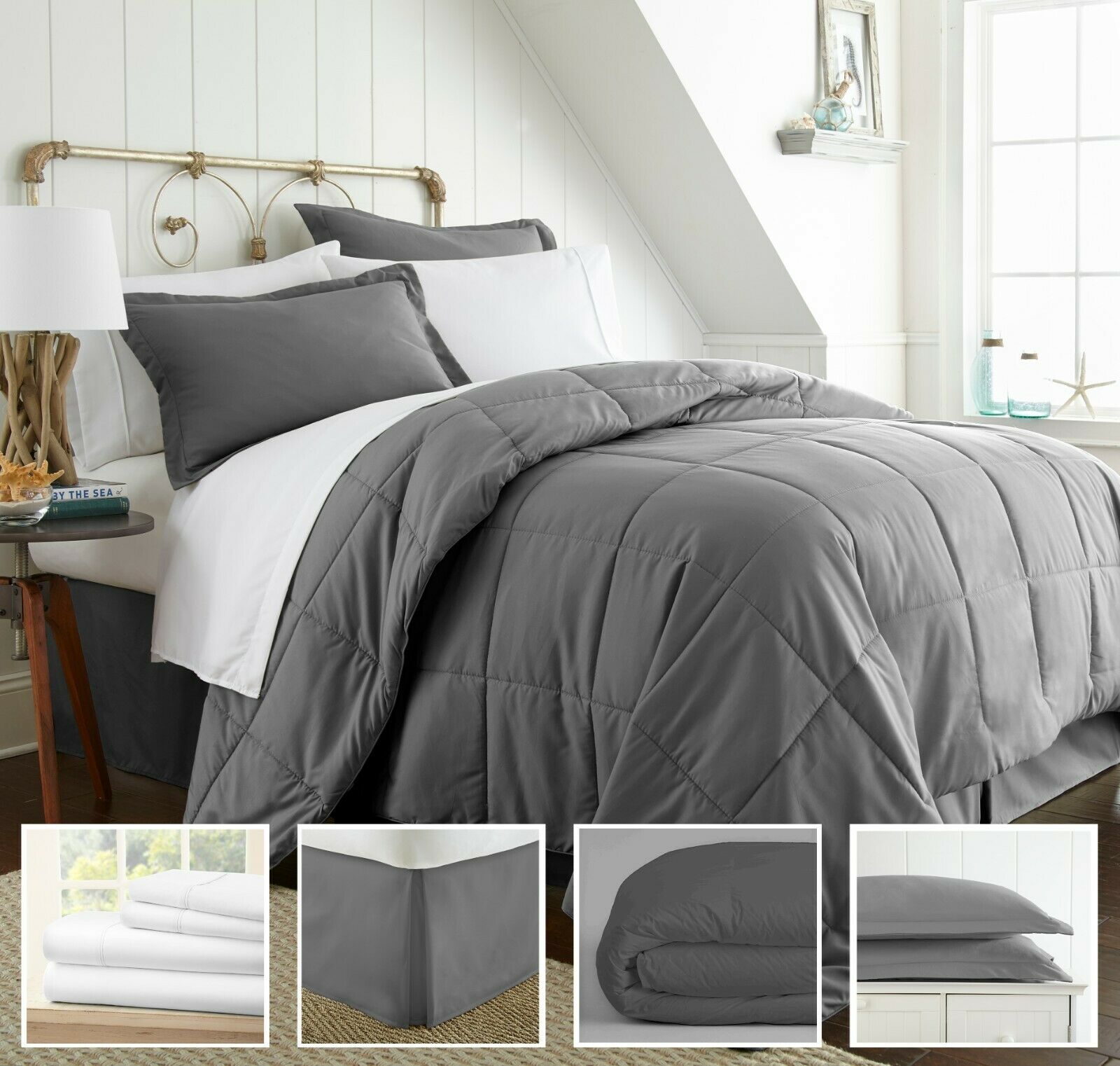 Ultra Soft Entire 8 Piece Bed in a Bag by The Home Collection - Hypoallergenic
