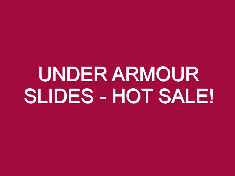 under armour slides hot sale 1304936