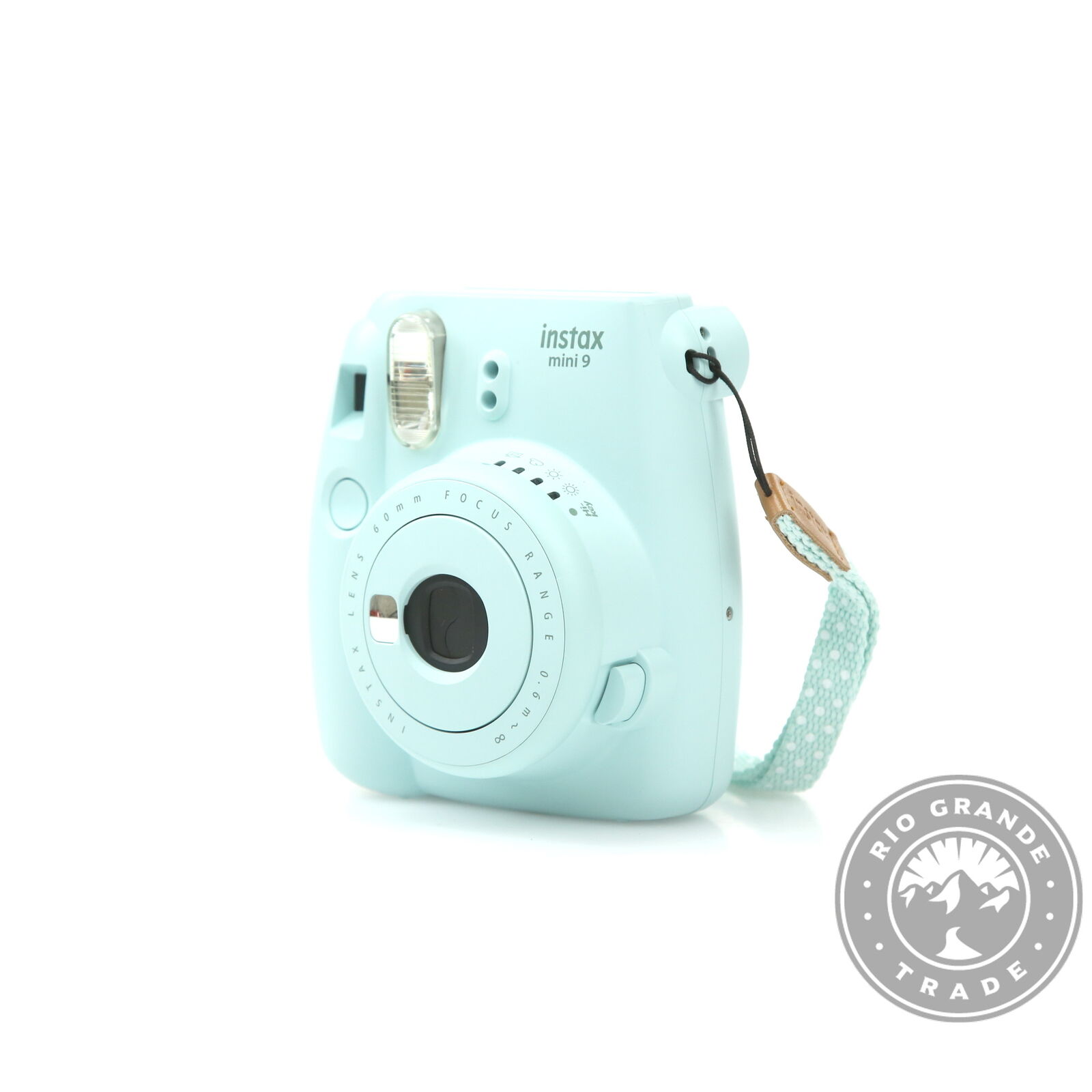 USED Fujifilm Instax Mini 9 Portable Automatic Instant Camera in Ice Blue