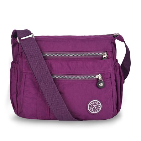 Vbiger Waterproof Shoulder Bag Fashionable Cross-Body Bag Casual Bag Handbag for Women, Purple