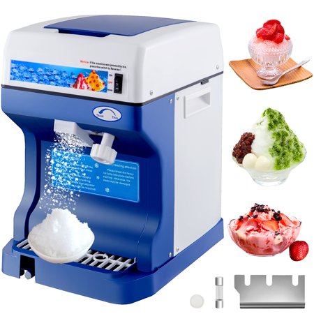 VEVOR Electric Ice Shaver Machine 250W Snow Cone Maker 265lbs/H. for Home and Commercial