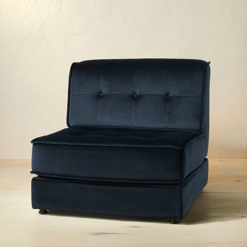 Villea Velvet Modular Sofa Dark Blue/Green - Opalhouse™ designed with Jungalow™ TODAY ONLY At Target