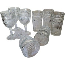 Vintage Libbey Radiant Glassware Set- 8 Pieces
