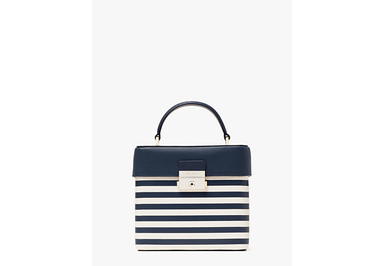 Voyage Striped Small Top-handle Bag