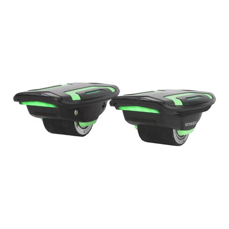 Voyager Space Shoes Hover Skates with Dual 320W Motors and 6.2 Mph Max Speed for Kids and Adults -Green