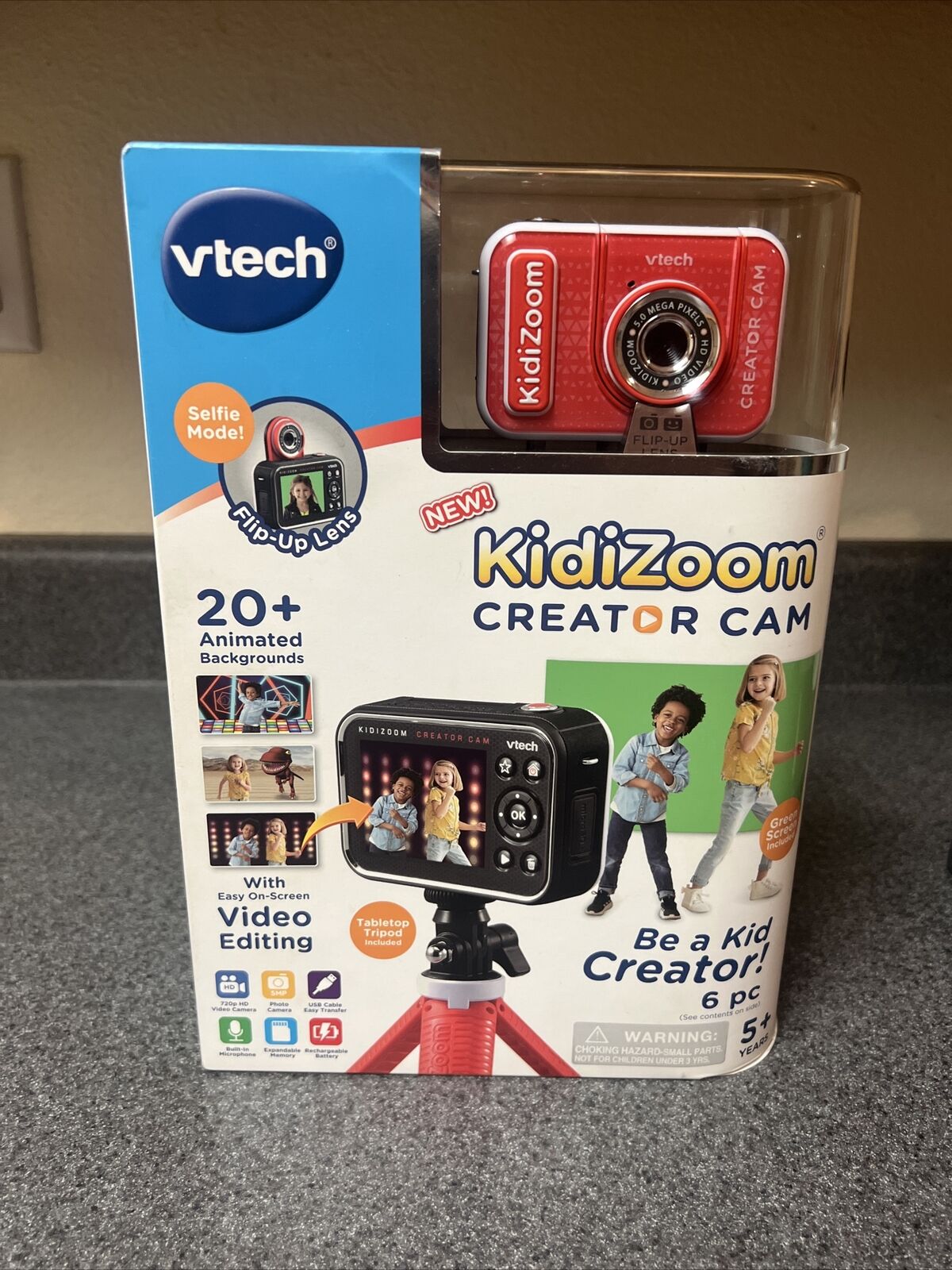 VTech KidiZoom Creator Cam HD Video Kids' Digital Camera Green Screen - NEW