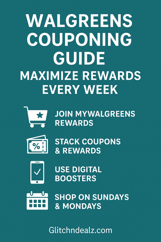 Walgreens Couponing Guide Maximize Rewards Every Week