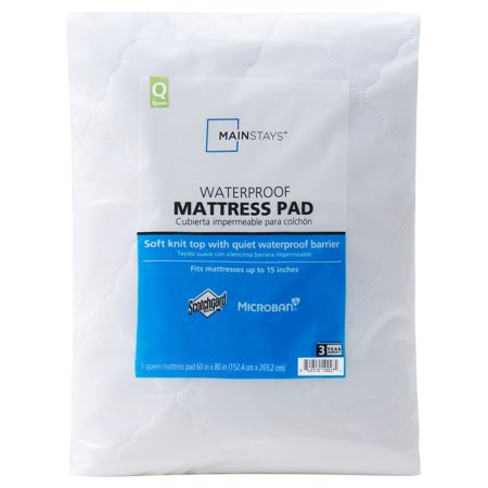 Waterproof Mattress Pad, Queen, Mainstays