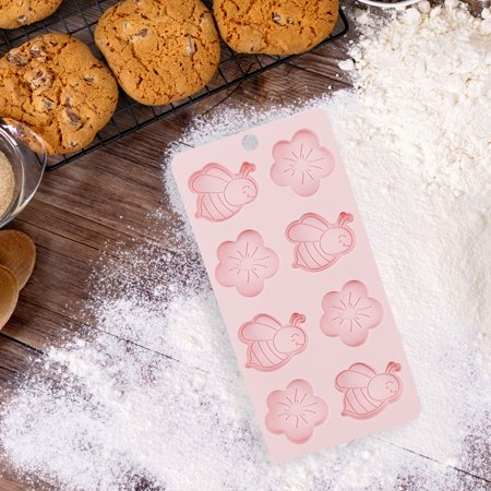 Way To Celebrate Easter Pink Bee And Flower Silicone Candy Mold