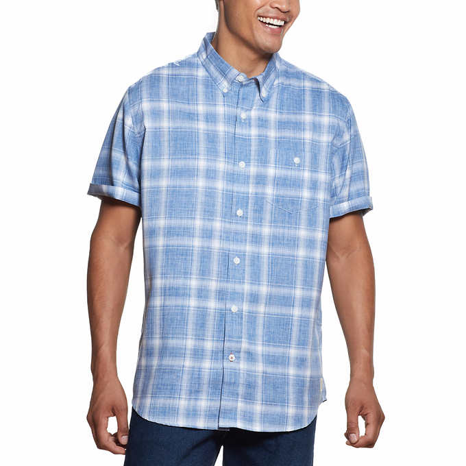 Weatherproof Vintage Men's Short Sleeve Woven Shirt
