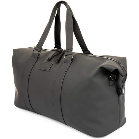 Weekender Duffel Bag, Waterproof Overnight Travel Carry On Bag For Men and Women, Black