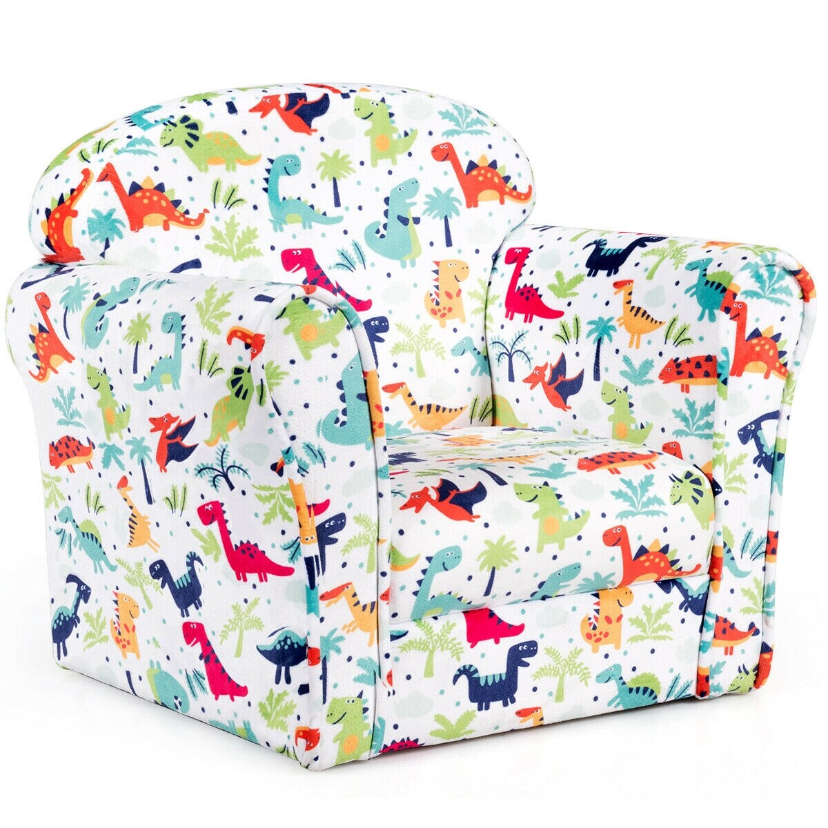 WELLFOR RT Kids Sofas 17.5-in Multicolor Upholstered Kids Accent Chair on Sale At Lowe's