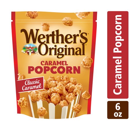 Werthers Original Caramel Popcorn, Resealable Pouch, 6 Oz