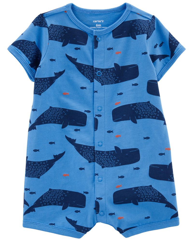 Whale Snap-Up Romper on Sale At Carter's
