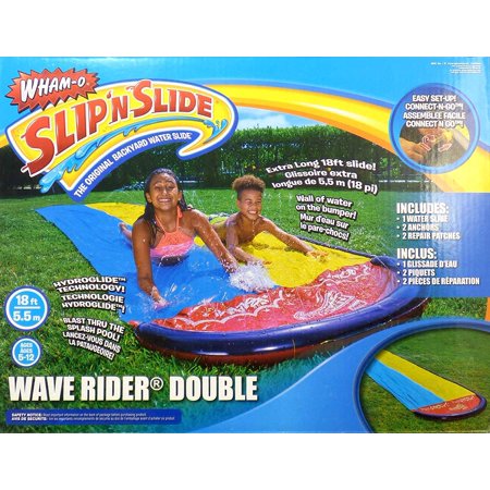 Wham-O Slip'nSlide Wave Rider Double Backyard Water Slide 18'