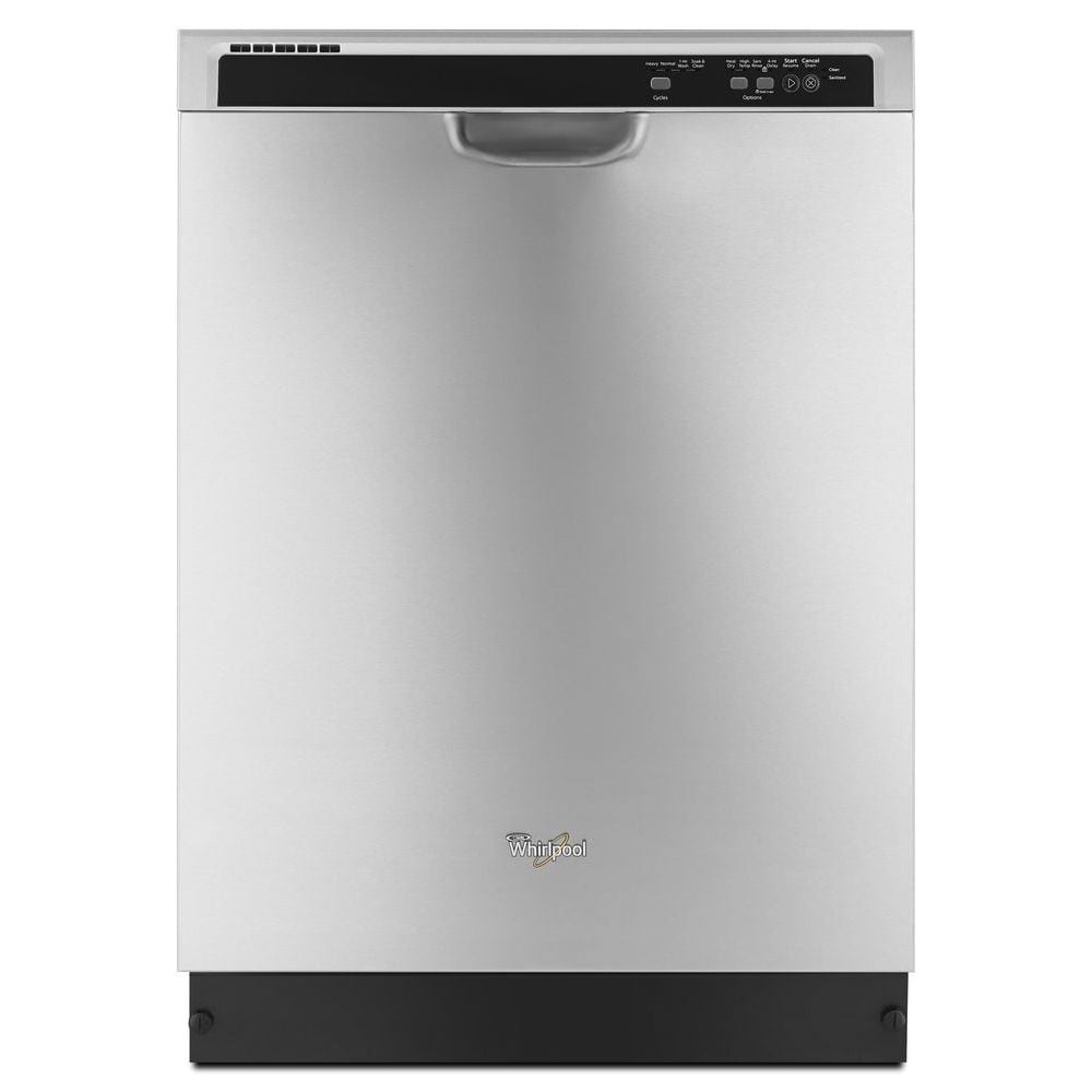 Whirlpool Front Control 24-in Built-In Dishwasher (Monochromatic Stainless Steel) ENERGY STAR 55-Decibel on Sale At Lowe's
