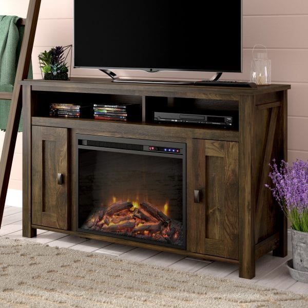 whittier tv stand for tvs up to 50 with electric fireplace included scaled