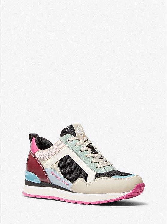 Wilma Color-Block Mesh Trainer on Sale At Michael Kors