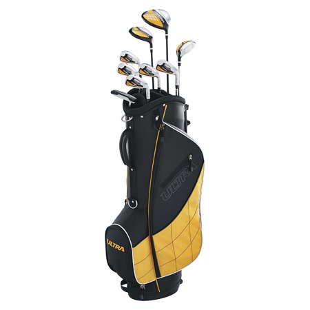 Wilson Ultra Men's Complete 13 Piece Right Handed Golf Club Set & Stand, Yellow
