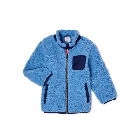 Wonder Nation Baby & Toddler Boys or Girls Sherpa Jacket, Sizes 0M-5T